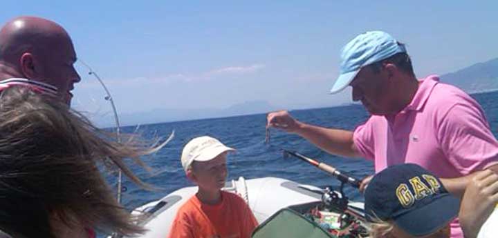 fishing boat trips hire Messinia