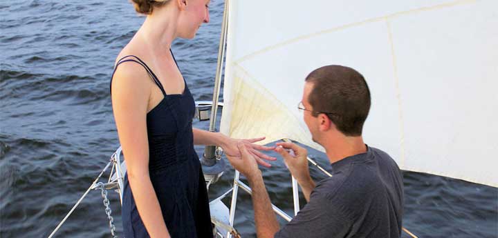 private yacht engagement and proposals