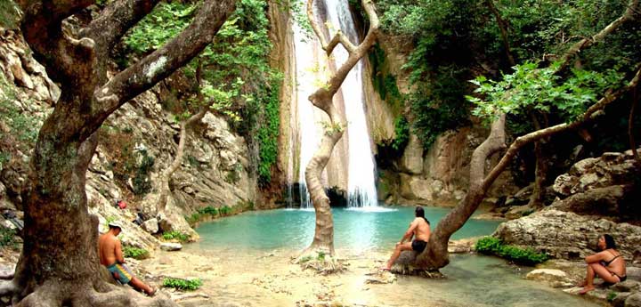waterfalls Peloponese Kalamata day trips
